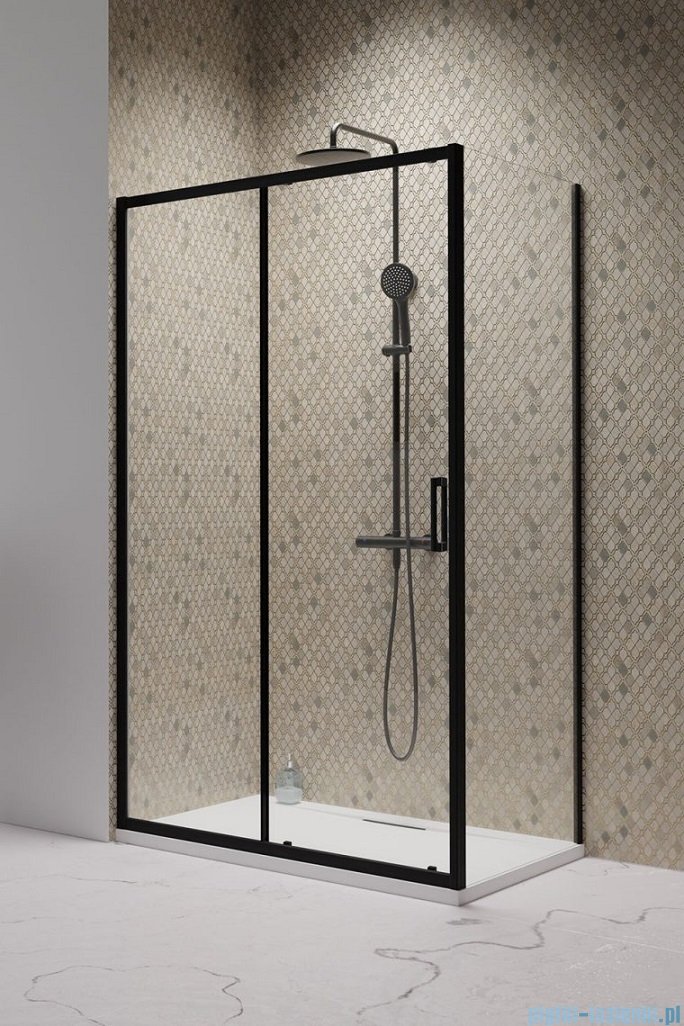 Radaway Premium Pro Black Kdj kabina 120x90cm lewa szkło przejrzyste 1015120-54-01L/1016090-54-01
