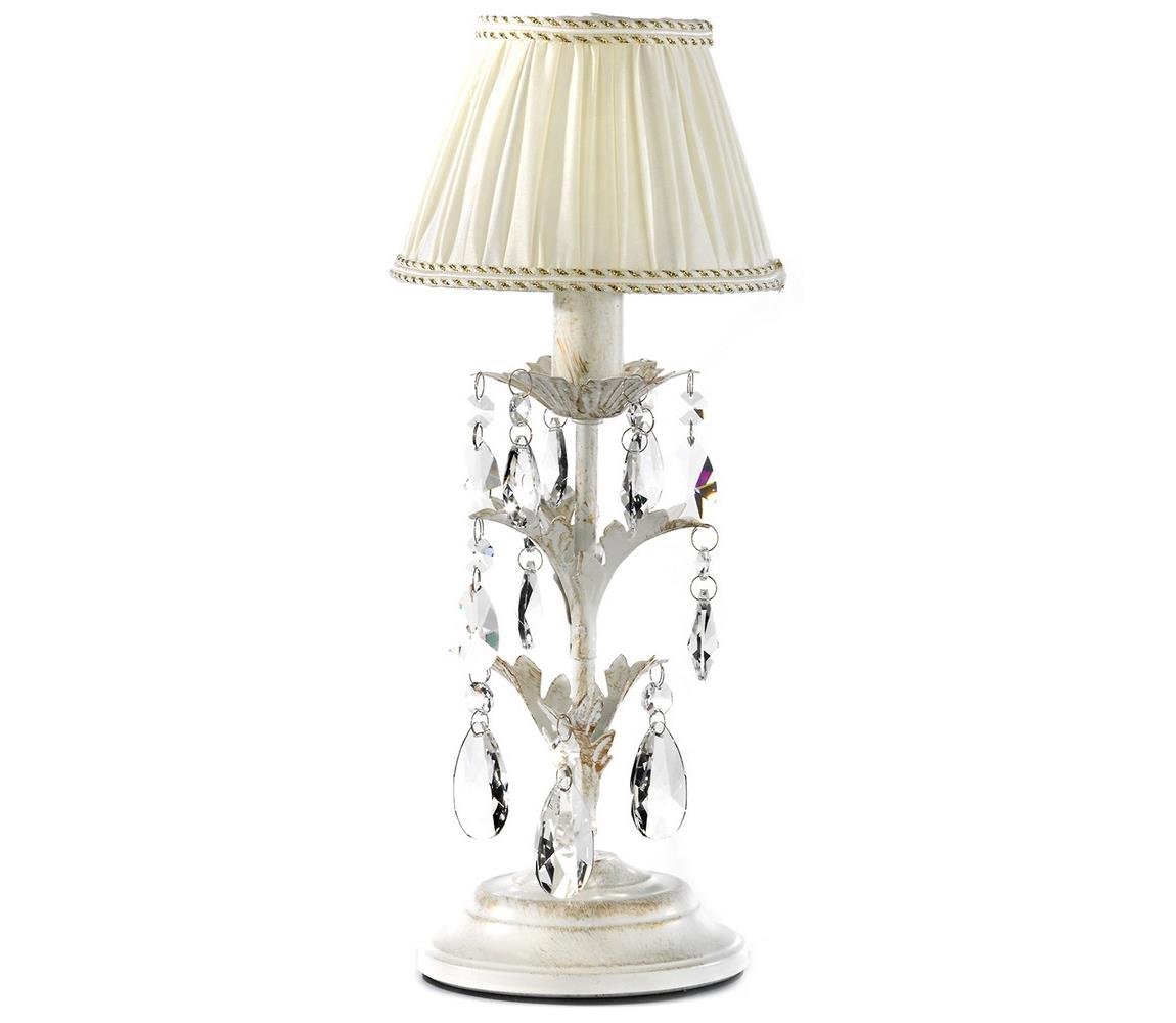 Lampa stołowa Karen z kryształami, 40 cm