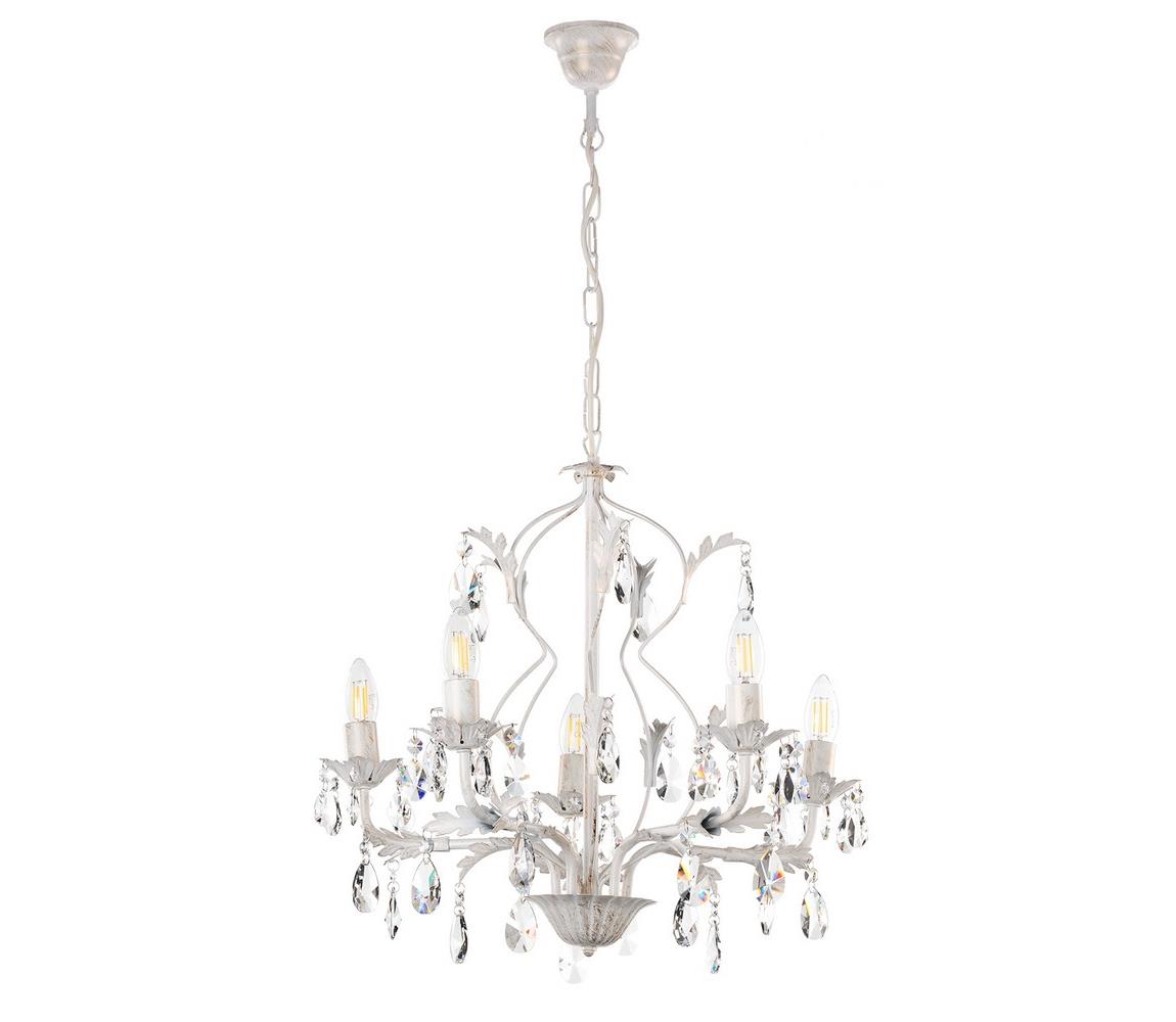 ONLI - Żyrandol na łańcuchu TERESA 5xE14/6W/230V białe