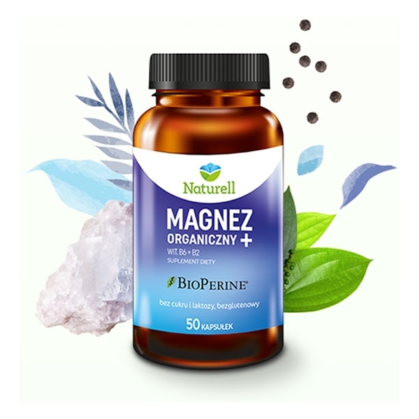 Naturell Magnez Organiczny+ x50 kapsułek