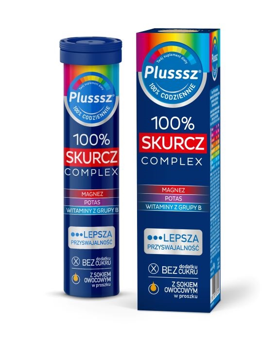 POLSKI LEK Plusssz 100% Skurcz Complex 20 tabletek musujących