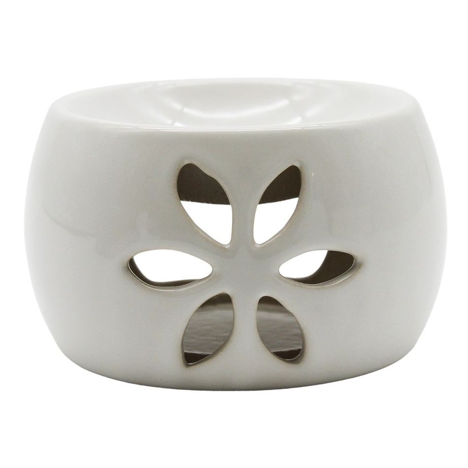 Home Elements Kominek aromatyczny Lina, biały, śr. 7 cm