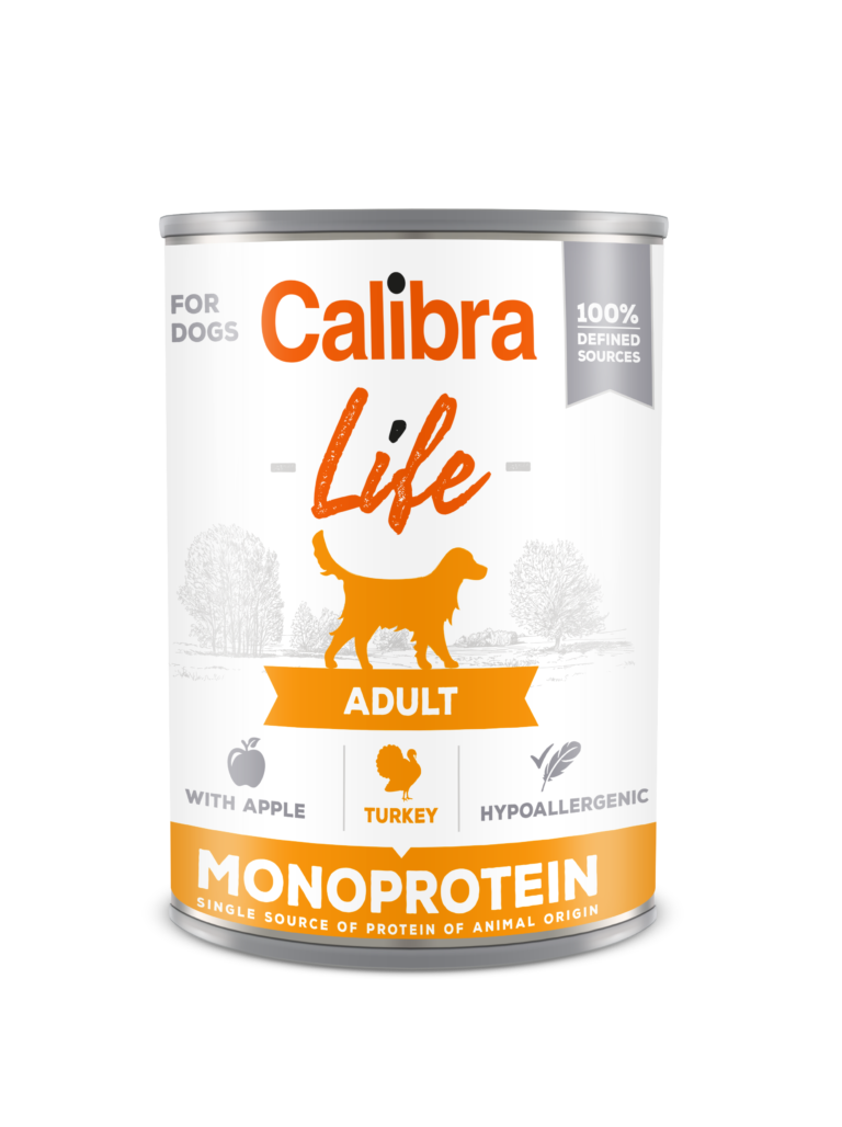 CALIBRA Dog Life Adult Turkey with apples 400g