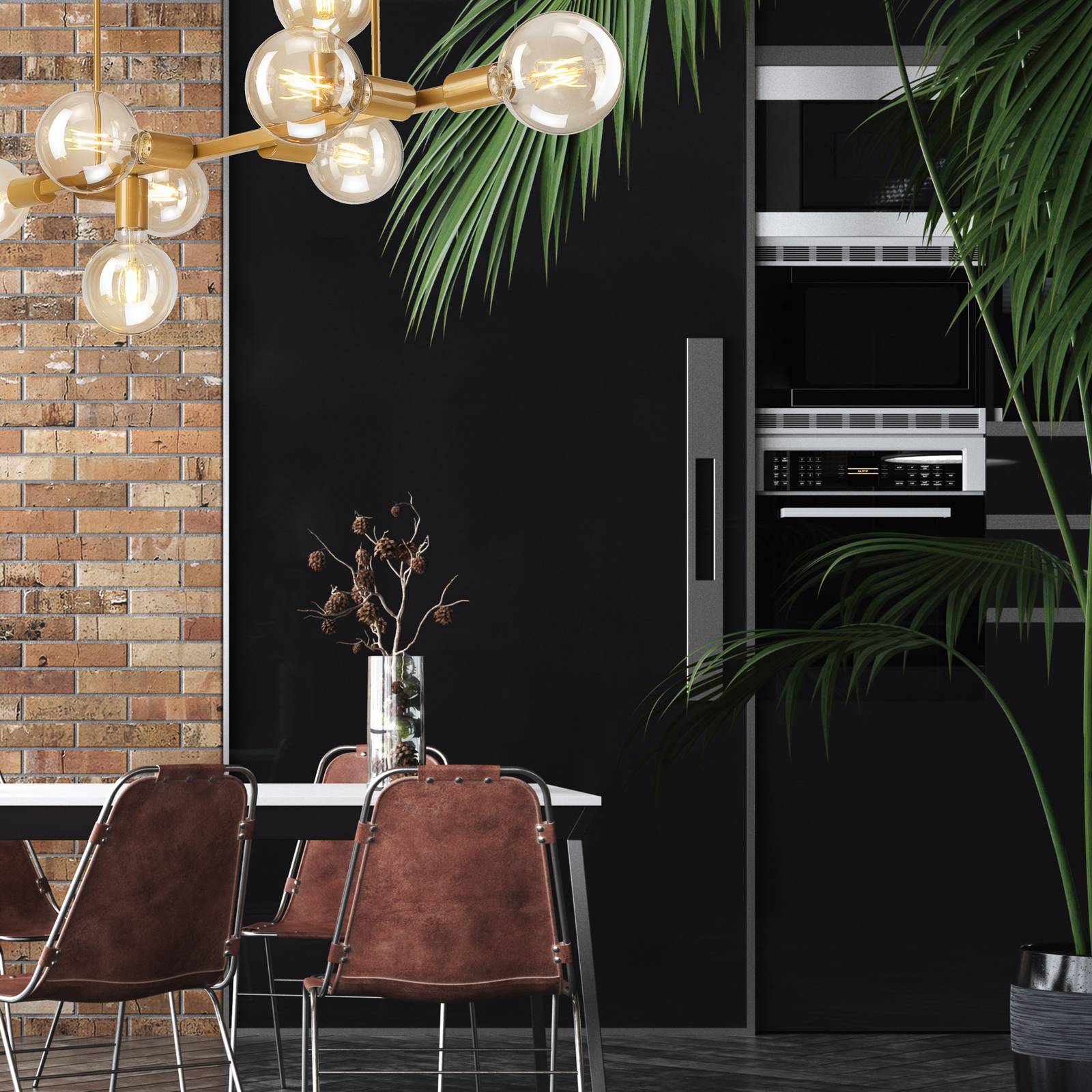 Euluna Lampa sufitowa Eliza, 8-punktowa, złota