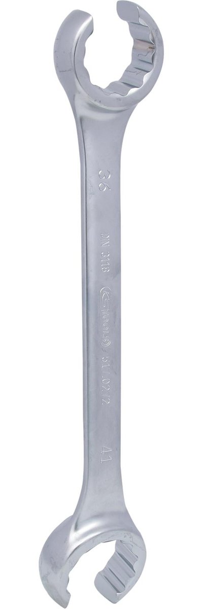 KS TOOLS Otwarty podwójny klucz oczkowy, z odsadzeniem, 36x41mm