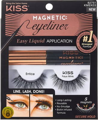 Kiss, Zestaw Rzęsy Magnetyczne Double Pack + Liner 03