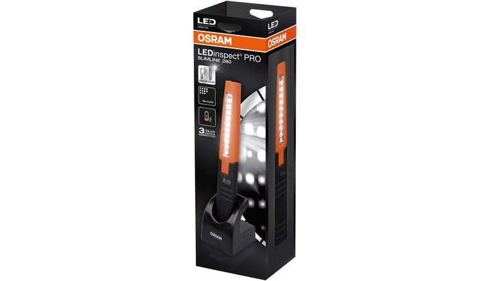 OSRAM Lampa przenośna akumulatorowa OSRAM LEDIL103 LEDinspect 70 lm 280 lm DxSxW) 285 x 37 x 26 mm