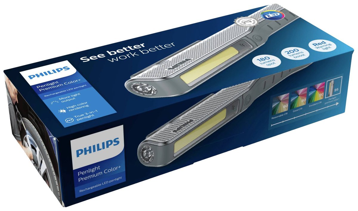 Philips Latarka warsztatwa Penlight Premium Color+