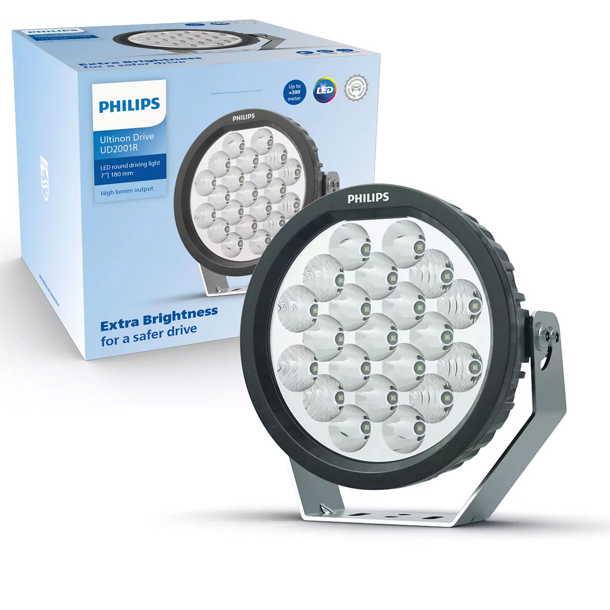 Philips Led Ultinion Drive Ud2001R - Okrągłe Światło Drogowe Led 7 Cali