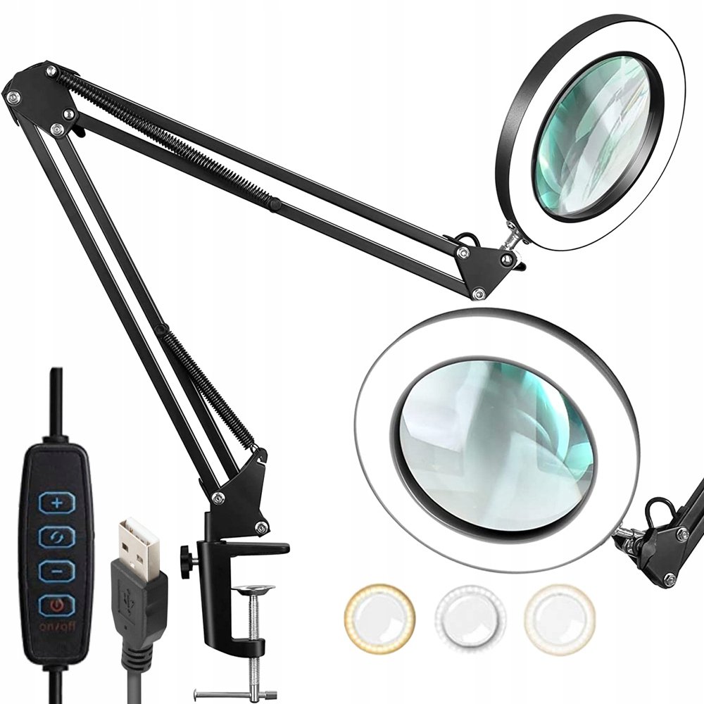 Lampa Lupa Kosmetyczna Led Dermatologiczna Szkło