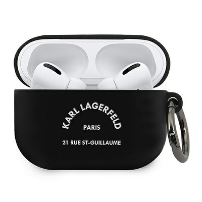 Apple Karl Lagerfeld ETUI KARL LAGERFELD SILICONE COVER BLACK DO - AIRPODS PRO KF000551