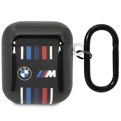Etui BMW BMA222SWTK do AirPods 1/2 cover czarny/black Multiple Colored Lines