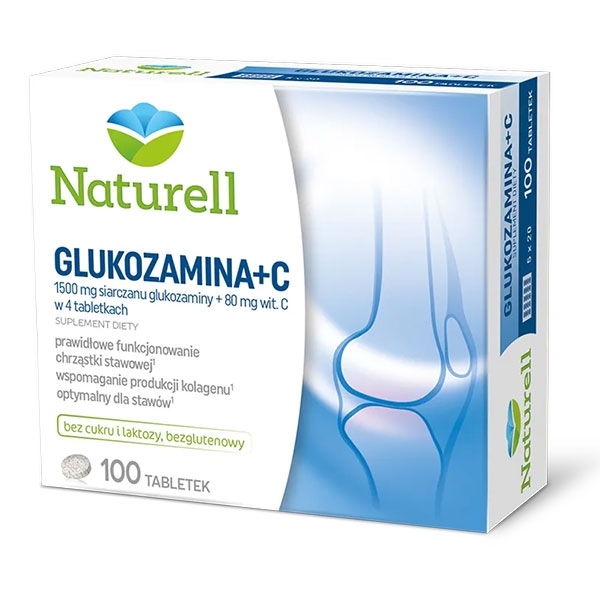 Naturell Glukozamina + C x100 tabletek