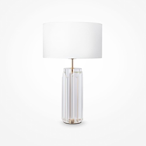 Muse lampa stołowa 1-punktowa złota/biała MOD304TL-01G