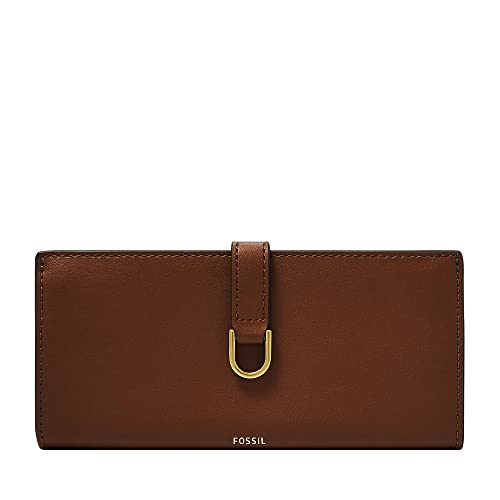 Fossil Damska kopertówka Kier Tab Clutch, wymiary: 19,1 dł. x 2,5 szer. x 9,5 cm wys, brązowy, Measurements: 19.1 cm L x 2.5 cm W x 9.5 cm H