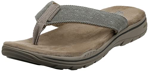 Skechers Męskie klapki Rosenevent Rosenhion, Khaki, 43 EU