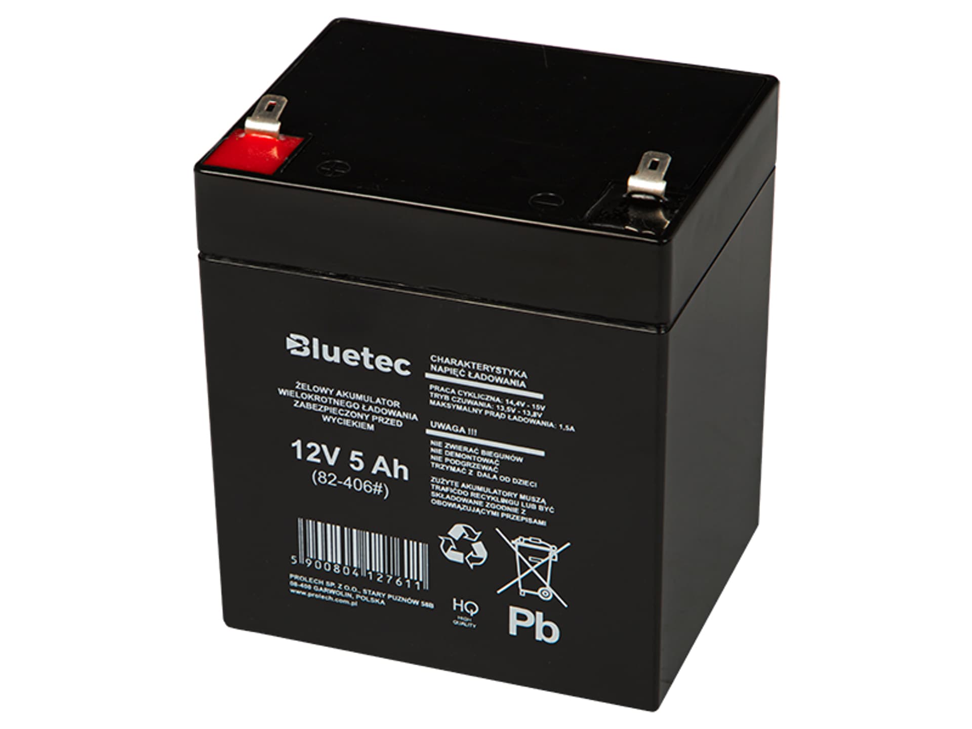 Akumulator żelowy 12V  5Ah BLUETEC