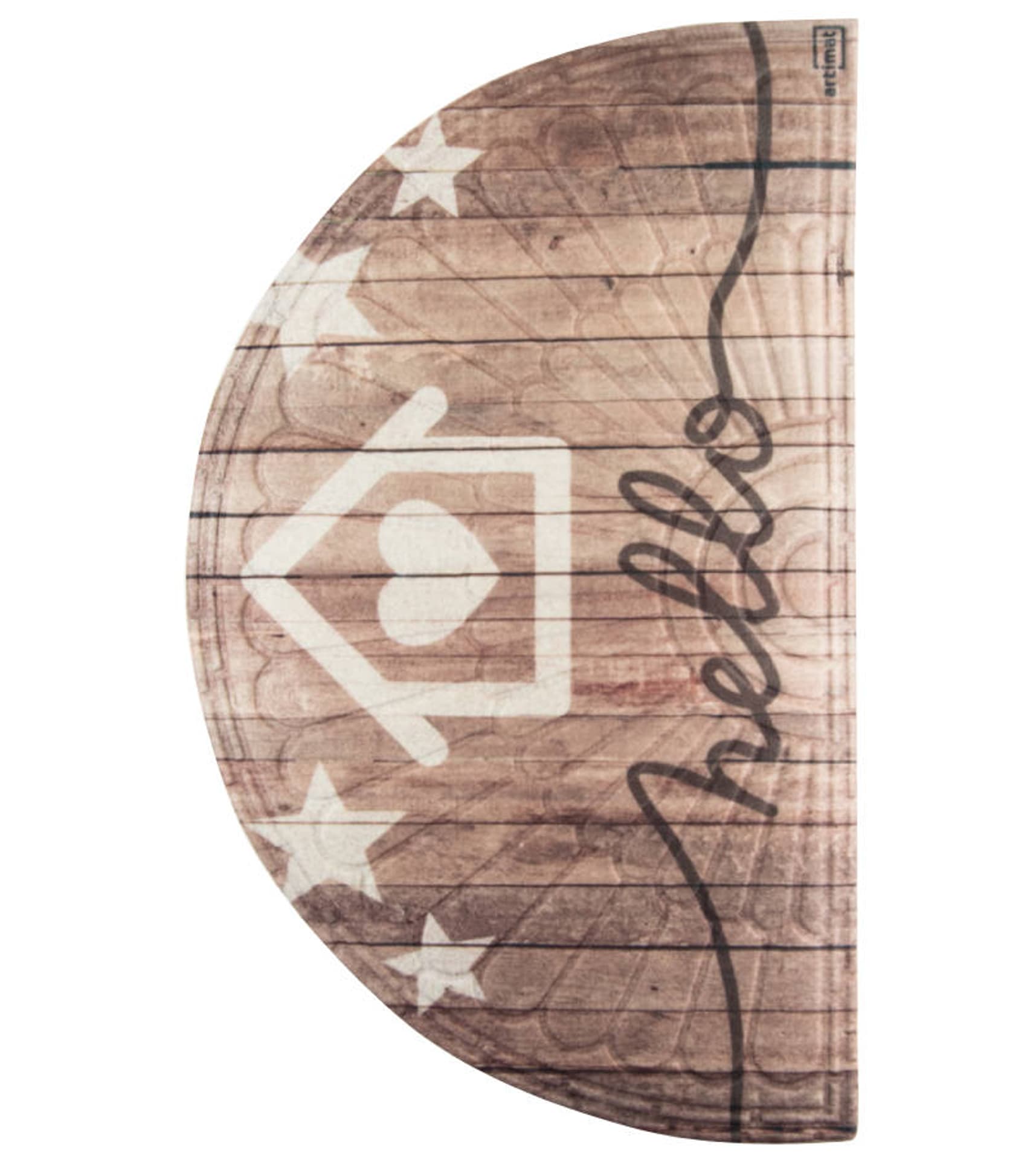 Wycieraczka półokrągła, napis Hello