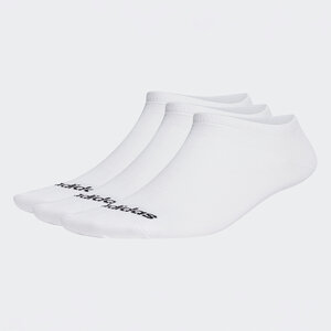 Skarpety stopki unisex adidas Thin Linear Low-Cut Socks 3 Pairs HT3447 white/black