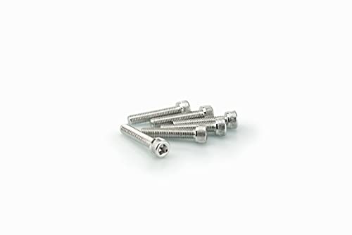 Puig Blister 6 śrub imbusowych M5x25mm. Srebrny. Ref.0185p