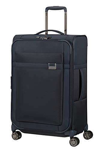 Samsonite Airea - Spinner S, bagaż podręczny, niebieski (ciemnoniebieski), Spinner M expandable (67 cm - 81.5 L), Walizka bagażowa