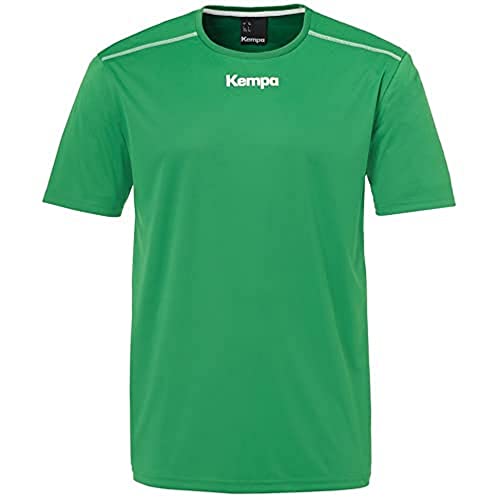 Kempa piłka ręczna poliester koszulka z krótkim rękawem trening top okrągły męski zielony rozmiar XXL