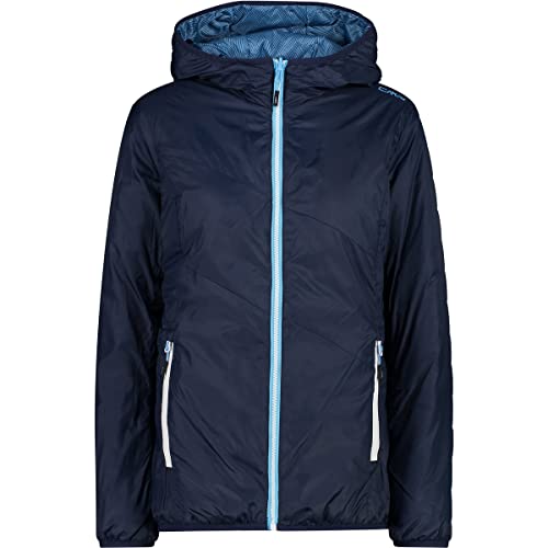 CMP damska kurtka odwracalna z kapturem, Niebo Dusty Blue, 46