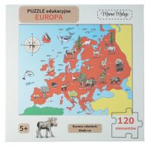 Puzzle edukacyjne Europa 120el Mama Maluje