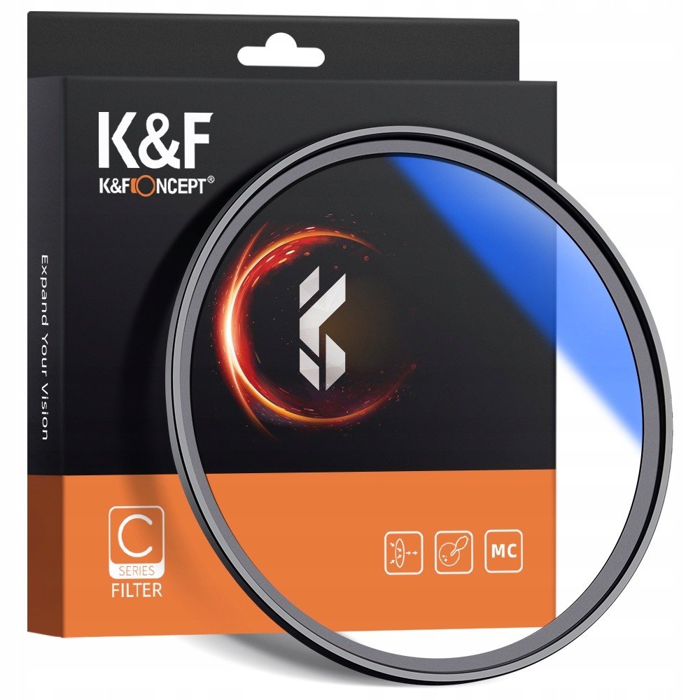 Filtr UV 72mm HD MC seria C powłoki SLIM K&F