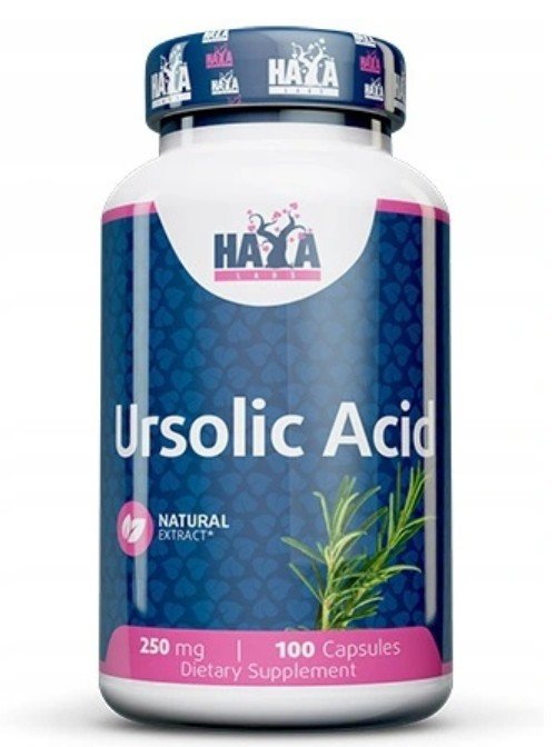 Haya Labs, Kwas Ursolowy 250 mg, 100 kaps.