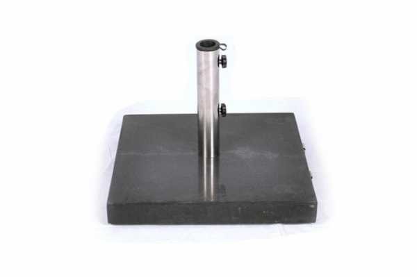 Garthen Podstawa Garth z czarnego marmuru i stali nierdzewnej kwadratowa pod parasol 40 kg