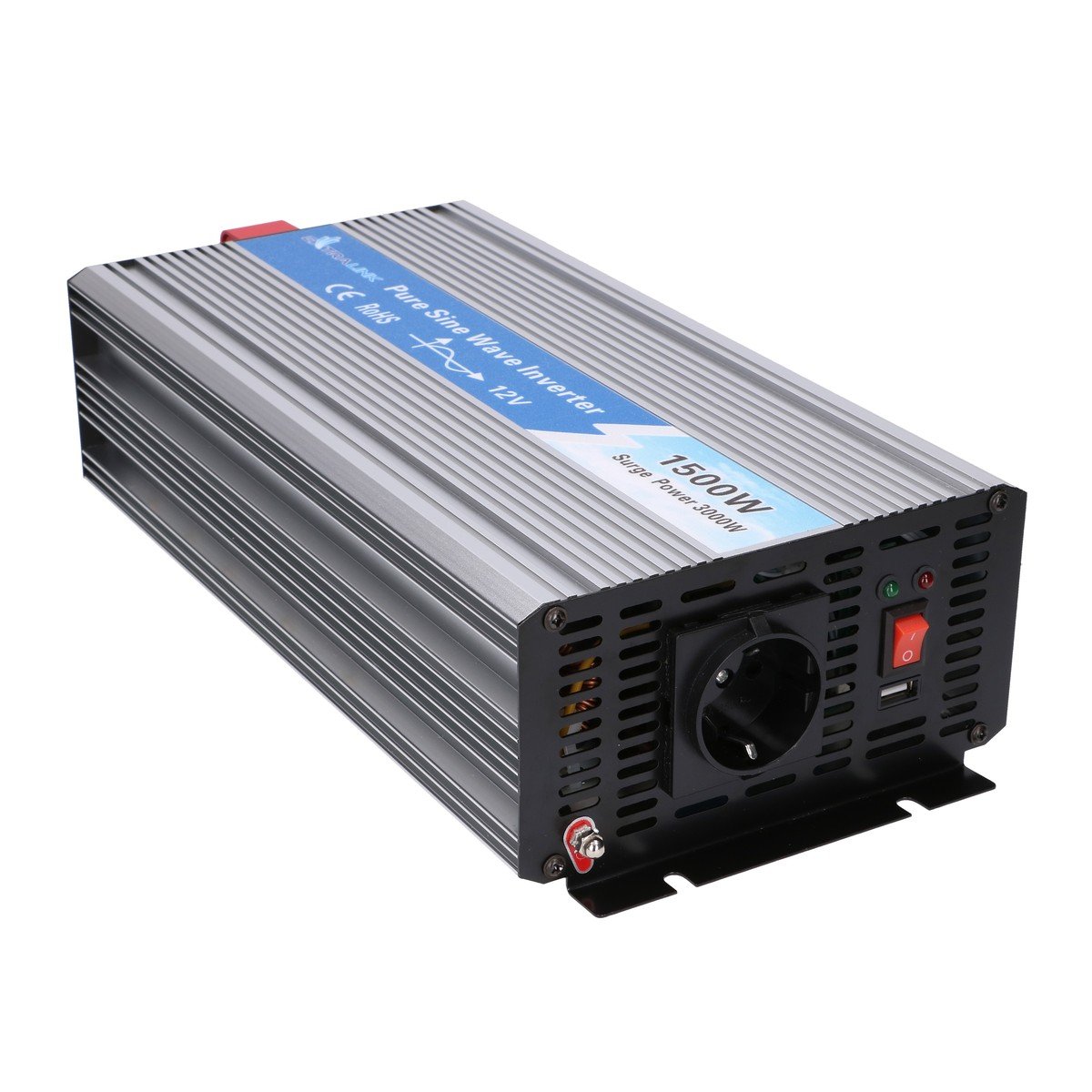 Extralink OPIP-1500W, przetwornica napięcia | samochodowa 12V, 1500W czysty sinus