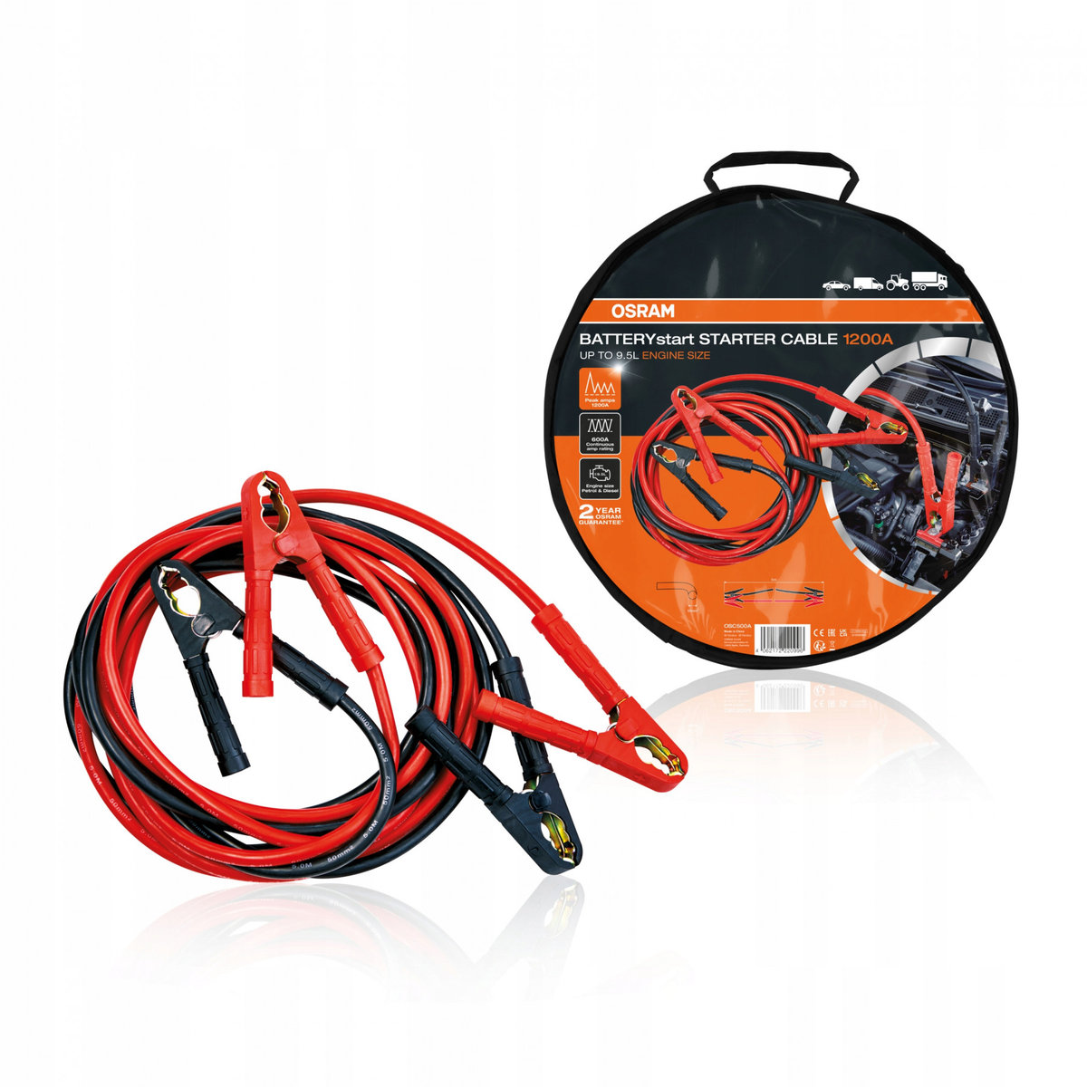 OSRAM KABLE ROZRUCHOWE DLA PROFESJONALISTÓW 1200A OSC500