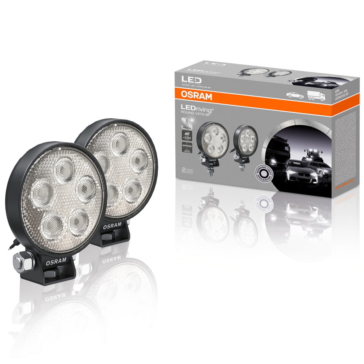 Osram Lampy robocze Round VX70-SP