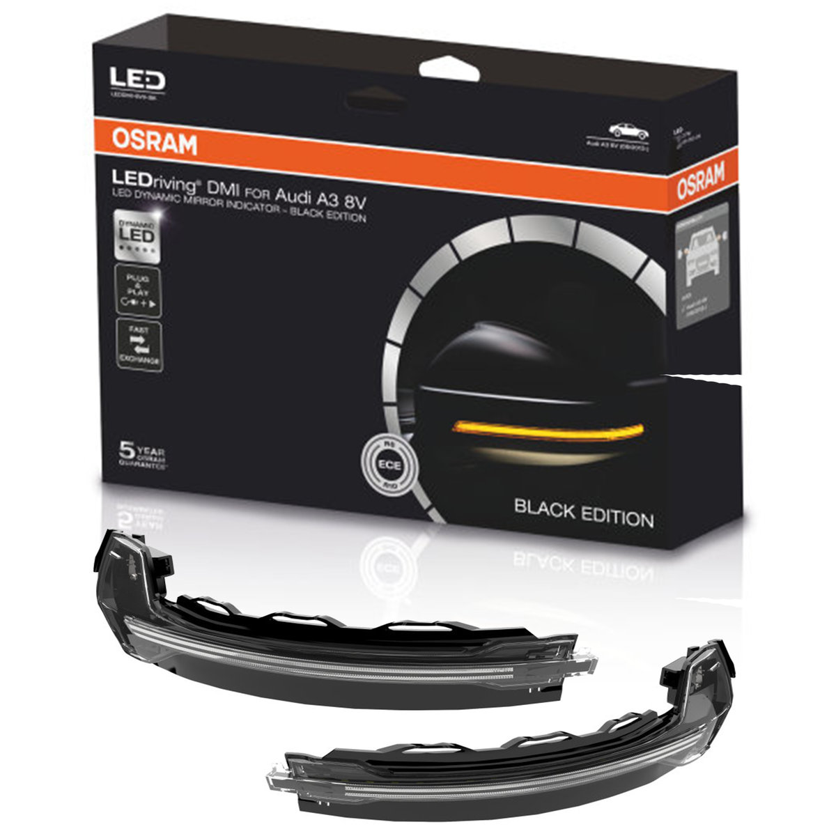 OSRAM Dynamiczne kierunkowskazy LED Duo Audi A3 WHITE EDITION