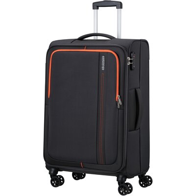 American Tourister Sea Seeker - Spinner M, walizka, 68 cm, 61 l, szary (Charcoal Grey), szary (Charcoal Grey), M (68 cm - 61 L), Walizki i wózki