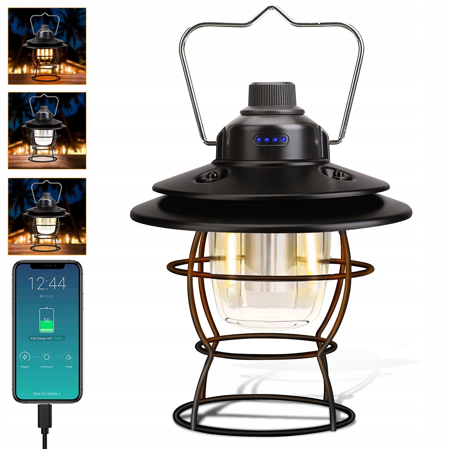 Lampa Turystyczna Latarka Kempingowa Led Na Biwak