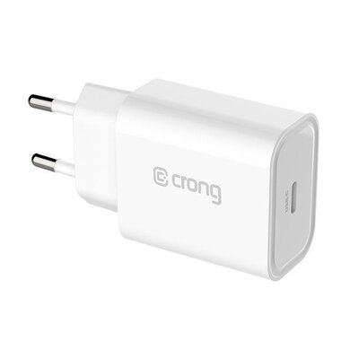 Crong Crong USB-C Travel Charger Ładowarka sieciowa USB-C Power Delivery 20W biały) 10_19576