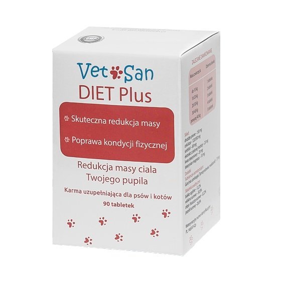 Фото - Ліки й вітаміни Vetosan Diet plus 90 tabletek 