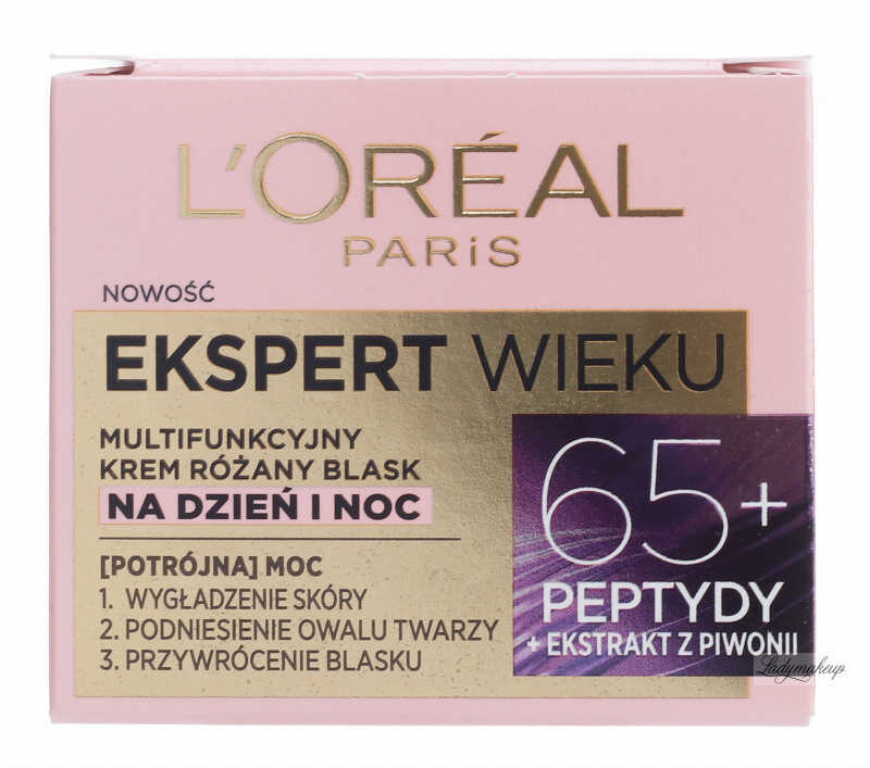 L''Oréal - EKSPERT WIEKU - Różany krem na dzień i na noc - 65+ 50 ml