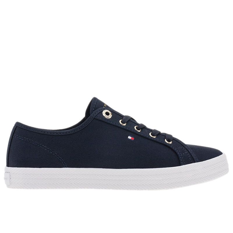 Buty Tommy Hilfiger Essential Vulcanized Sneaker FW0FW07119-DW6 - granatowe