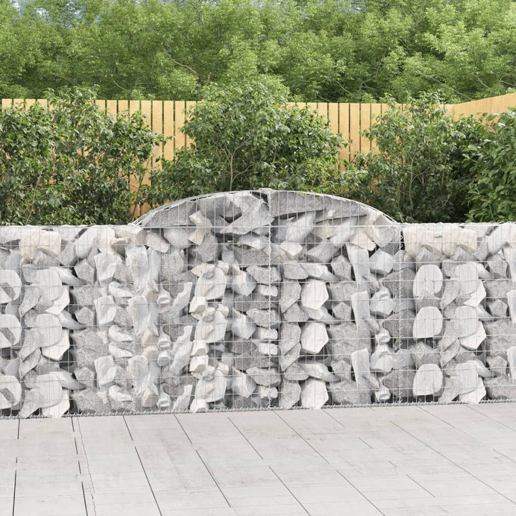 vidaXL Kosze gabionowe, 30 szt, 300x30x100/120cm, galwanizowane żelazo