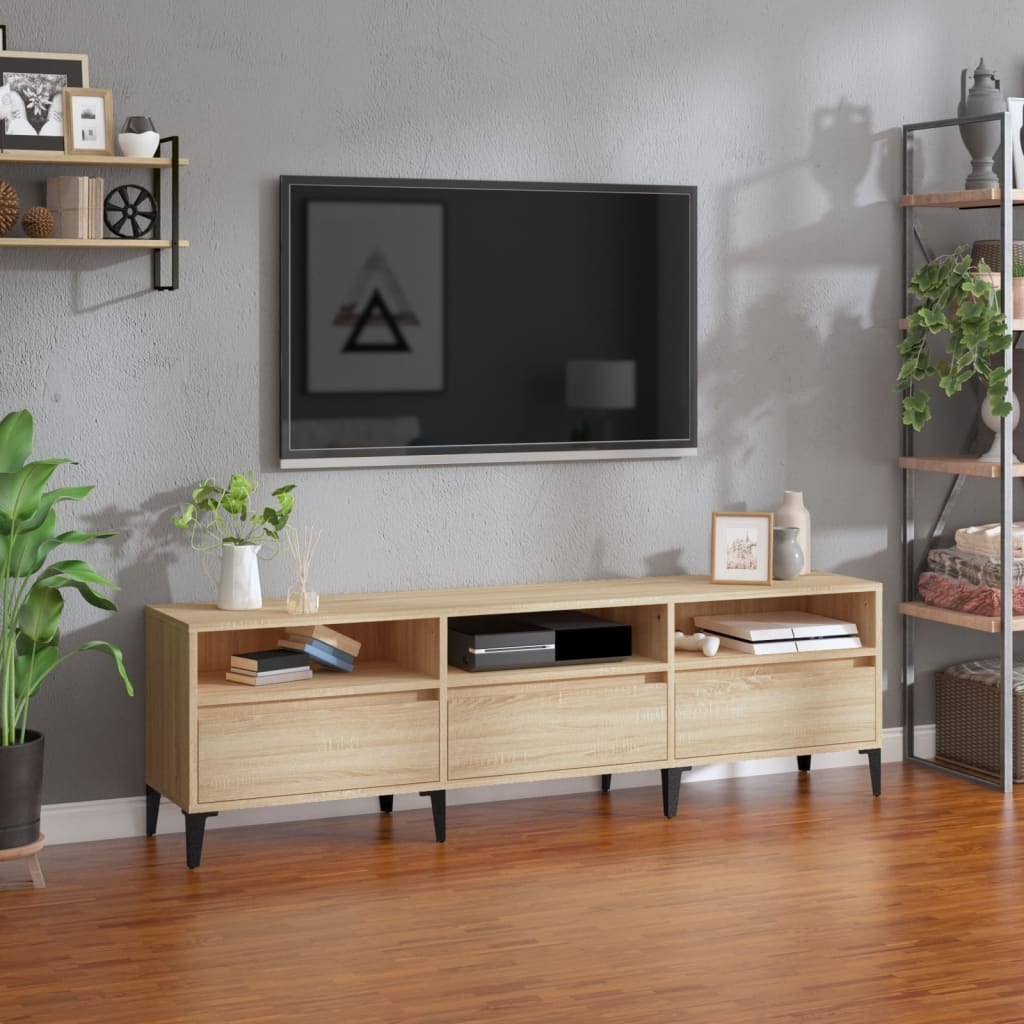 Szafka pod TV, dąb sonoma, 150x30x44,5 cm Lumarko!