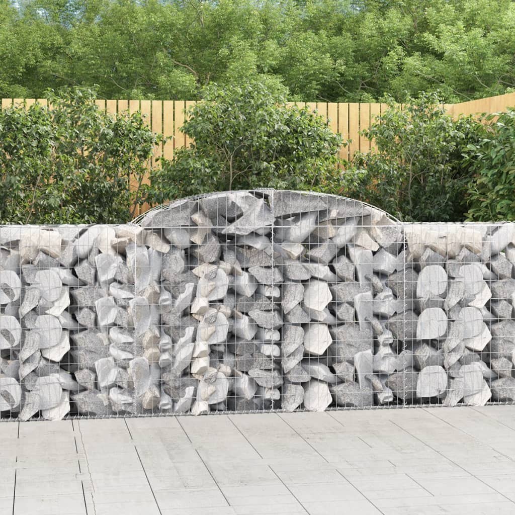 vidaXL Kosze gabionowe, 25 szt, 300x50x100/120cm, galwanizowane żelazo