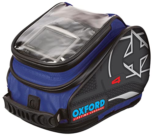 Oxford X4 QR Quick Release torba na motocykl, motocykl, motocykl, zbiornik, 4 l, niebieska