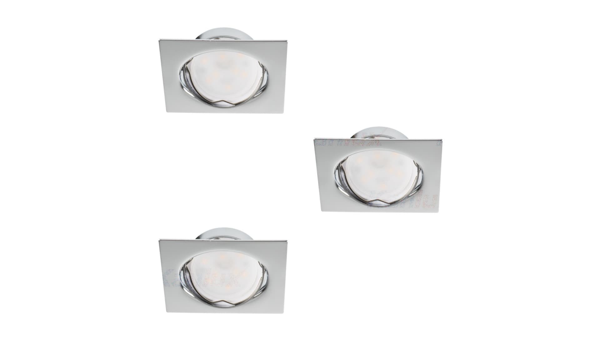 Zestaw opraw stropowych 3 szt. Tribis srebrny GU10 Kanlux