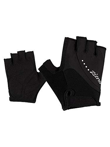 Ziener CASSI damskie rękawiczki rowerowe/górskie | krótkie palce – oddychające/amortyzujące, czarne, 6