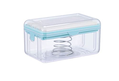 Uchwyt na mydło ze sprężyną i spieniaczem, mydelniczka, pudełko na mydło do czyszczenia