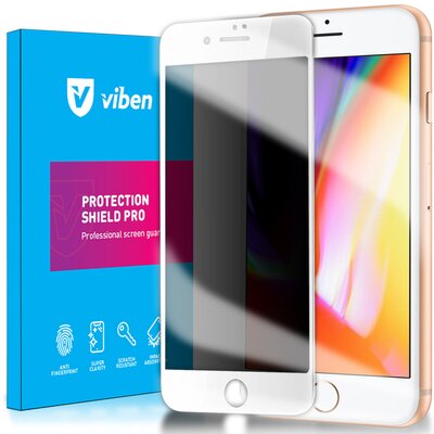 Szkło Prywatyzujące VIBEN Anti Spy do iPhone 7/8/SE 2020/2022 Biały