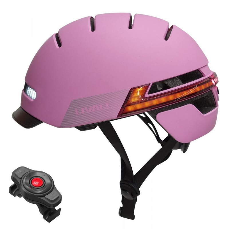 Kask Rowerowy Livall BH51M Neo BT/LED/SOS Rozm.L Różowy